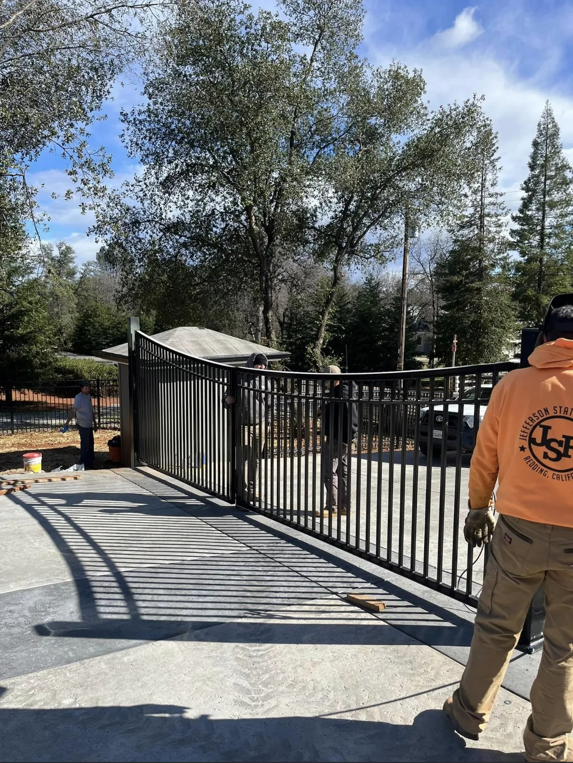 Automated gate system installation in Northern California